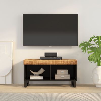 vidaXL TV Cabinet 85x33x43.5 cm Solid Wood Mango