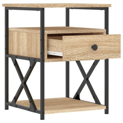 vidaXL Bedside Cabinets 2 pcs Sonoma Oak 40x42x55 cm Engineered Wood