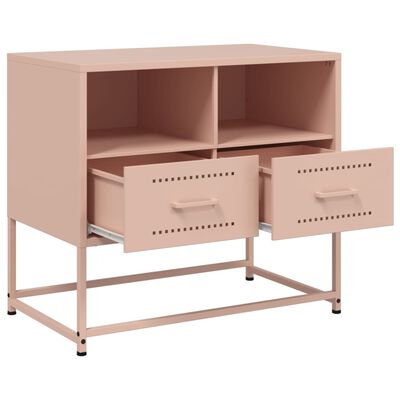 vidaXL TV Cabinet Pink 68x39x60.5 cm Steel