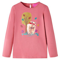 Kids' T-shirt with Long Sleeves Old Pink 92