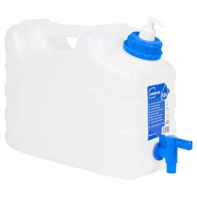 vidaXL Water Container with Tap and Soap Dispenser 10 L Plastic