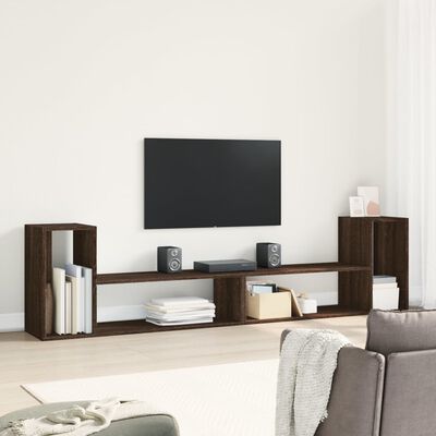 vidaXL TV Cabinets 2 pcs Brown Oak 100x30x50 cm Engineered Wood