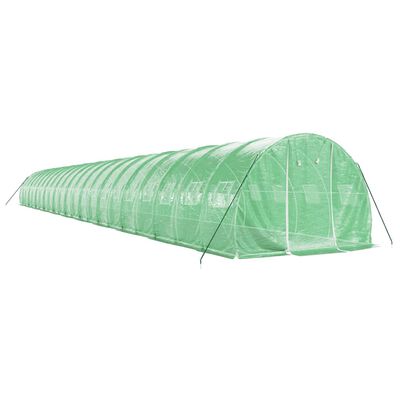 vidaXL Greenhouse with Steel Frame Green 66 m² 22x3x2 m