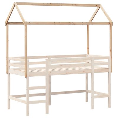 vidaXL Kids' Bed Roof 207x80.5x151.5 cm Solid Wood Pine