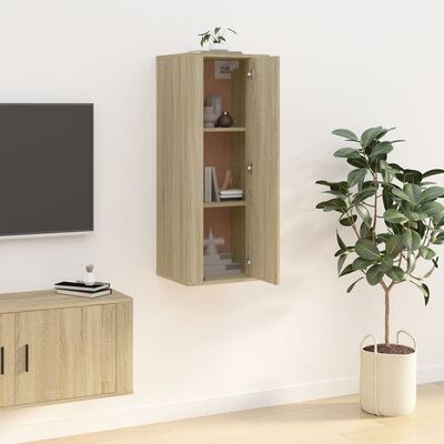 vidaXL Wall Mounted TV Cabinet Sonoma Oak 40x34,5x100 cm