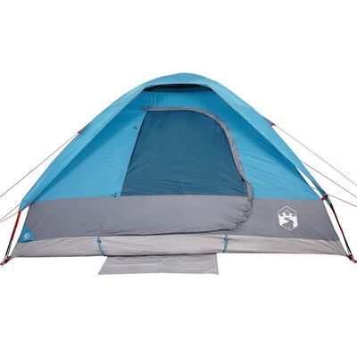 vidaXL Camping Tent Dome 2-Person Blue Waterproof