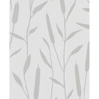 Noordwand Wallpaper Topchic Reed Plumes Metallic Grey