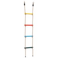 vidaXL Rope Ladder for Kids with 4 Rungs Multicolour