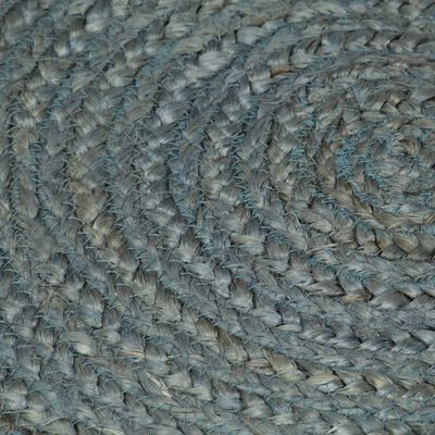 vidaXL Handmade Rug Jute Round 90 cm Olive Green