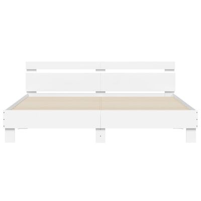 vidaXL Bed Frame without Mattress White 200x200 cm