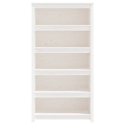 vidaXL Book Cabinet White 80x35x154 cm Solid Wood Pine