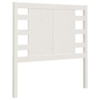 vidaXL Headboard White 81x4x100 cm Solid Wood Pine