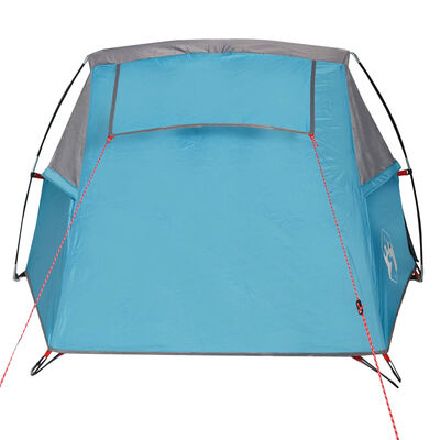 vidaXL Camping Tent Tunnel 2-Person Blue Waterproof