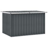 vidaXL Garden Storage Box Grey 149x99x93 cm