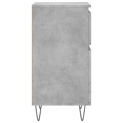 vidaXL Sideboards 2 pcs Concrete Grey 40x35x70 cm Engineered Wood