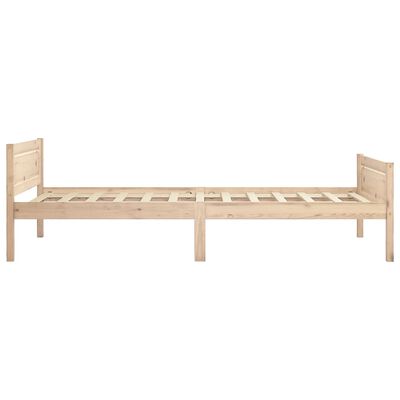 vidaXL Bed Frame without Mattress Solid Pinewood 90x200 cm