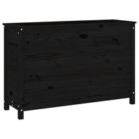 vidaXL Garden Raised Bed Black 119.5x40x78 cm Solid Wood Pine