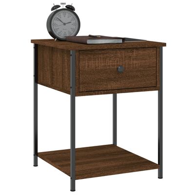 vidaXL Bedside Tables 2 pcs Brown Oak 44x45x58 cm Engineered Wood