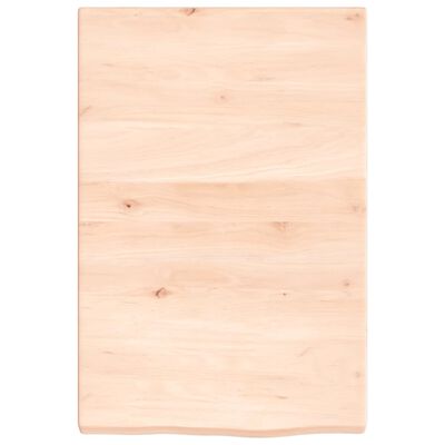 vidaXL Bathroom Countertop 40x60x(2-4) cm Untreated Solid Wood