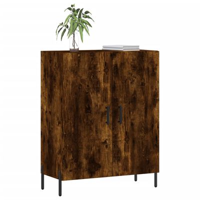 vidaXL Sideboard Smoked Oak 69.5x34x90 cm Engineered Wood