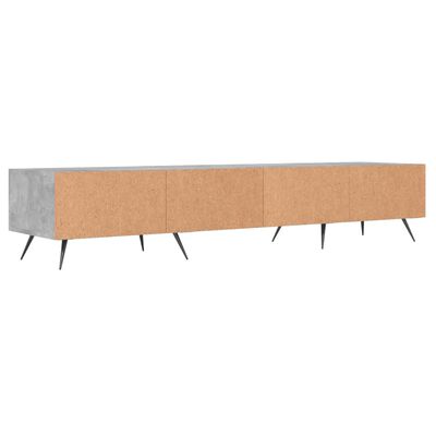 vidaXL TV Cabinet Concrete Grey 150x36x30 cm Engineered Wood