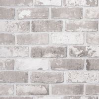 vidaXL Wallpaper 3D Brick Pattern Grey 10x0.53 m Non-woven