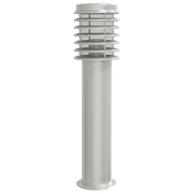 vidaXL Outdoor Floor Lamp Silver 60 cm Stainless Steel