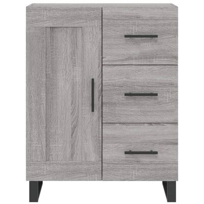 vidaXL Sideboard Grey Sonoma 69.5x34x90 cm Engineered Wood