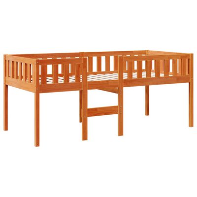 vidaXL Children's Bed without Mattress Wax Brown 75x190 cm Solid Wood Pine