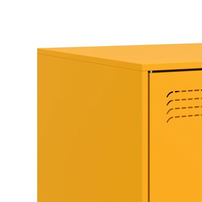 vidaXL TV Cabinet Mustard Yellow 99x39x44 cm Steel