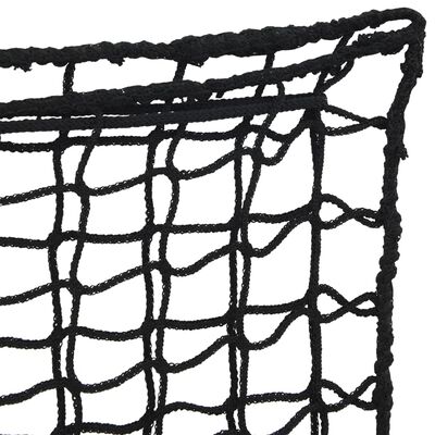 vidaXL Hay Nets 2 pcs Rectangular Black 75x50 cm PP