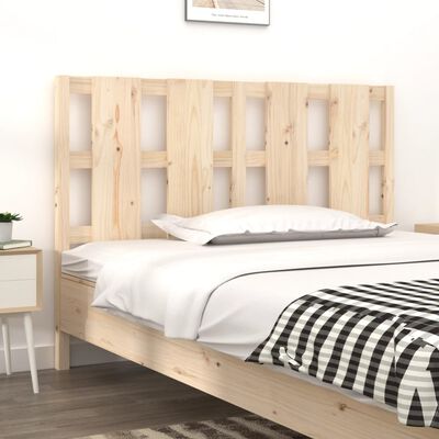 vidaXL Bed Headboard 125.5x4x100 cm Solid Wood Pine