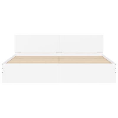 vidaXL Bed Frame without Mattress White 160x200 cm