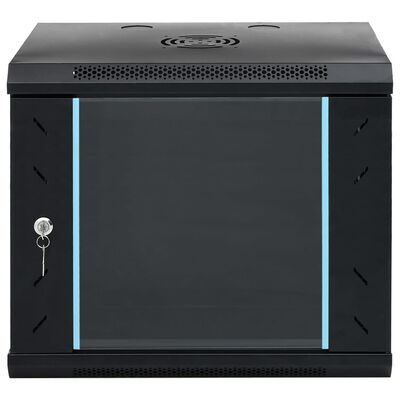 vidaXL 9U Wall Mounted Network Cabinet 19" IP20 53x40x45 cm