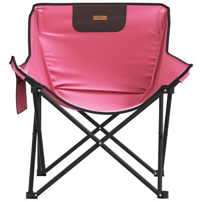 vidaXL Camping Chairs with Pocket Foldable 2 pcs Pink