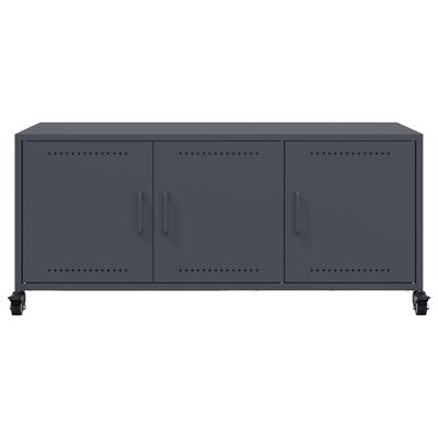 vidaXL TV Cabinet Anthracite 100.5x39x43.5 cm Steel