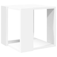 vidaXL Coffee Table White 32x32x30 cm Engineered Wood