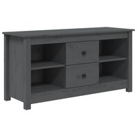 vidaXL TV Cabinet Grey 103x36.5x52 cm Solid Wood Pine