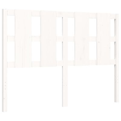 vidaXL Bed Frame without Mattress White 140x190 cm Solid Wood Pine