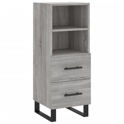 vidaXL Highboard Grey Sonoma 34.5x34x180 cm Engineered Wood