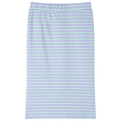 Kids' Straight Skirt with Stripes Bright Mint 128