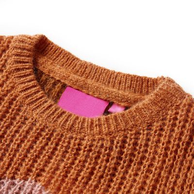 Kids' Sweater Knitted Cognac 116