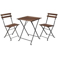 ProGarden Bistro Set 3 Pcs Black