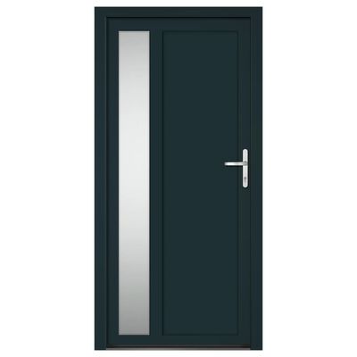 vidaXL Front Door Anthracite 98x200 cm PVC