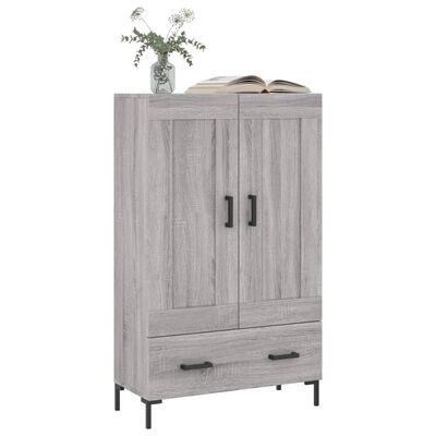 vidaXL Highboard Grey Sonoma 69.5x31x115 cm Engineered Wood