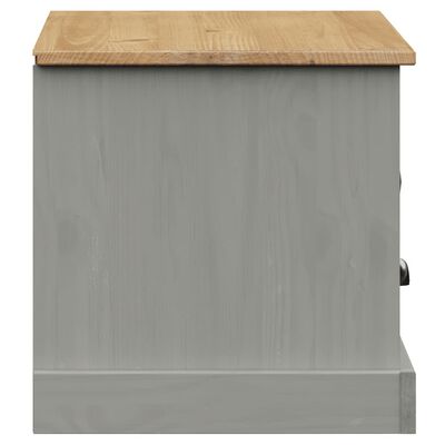 vidaXL TV Cabinet VIGO Grey 106x40x40 cm Solid Wood Pine