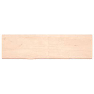 vidaXL Table Top 180x50x(2-4) cm Untreated Solid Wood Oak