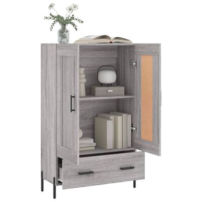 vidaXL Highboard Grey Sonoma 69.5x31x115 cm Engineered Wood