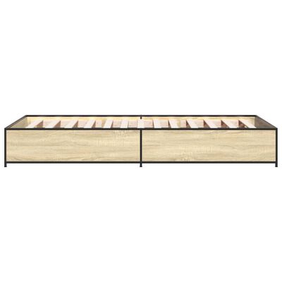 vidaXL Bed Frame without Mattress Sonoma Oak 90x200 cm