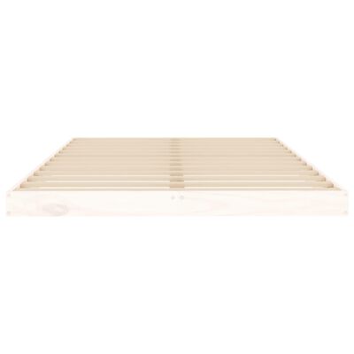 vidaXL Bed Frame without Mattress White 120x200 cm Solid Wood Pine